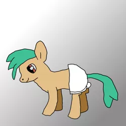 Size: 1000x1000 | Tagged: artist:dashedrainbows, derpibooru import, diaper, oc, safe, solo