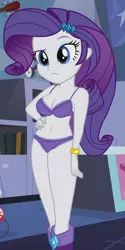 Size: 540x1080 | Tagged: suggestive, derpibooru import, edit, edited screencap, editor:ah96, screencap, rarity, equestria girls, guitar centered, rainbow rocks, belly button, bra, bracelet, breast edit, breasts, busty rarity, cleavage, clothes, cropped, e-cup bra, female, image, jewelry, legs, lingerarity, lingerie, panties, png, raised eyebrow, raripanty, sexy, solo, solo female, stupid sexy rarity, underwear, underwear edit