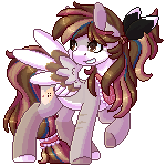 Size: 150x150 | Tagged: safe, artist:ak4neh, derpibooru import, oc, oc:kyumiku, unofficial characters only, pegasus, pony, animated, female, gif, mare, pixel art, simple background, solo, transparent background