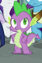 Size: 140x209 | Tagged: cropped, derpibooru import, dragon, male, offscreen character, rarity, safe, screencap, season 7, shadow play, spike