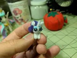 Size: 4048x3036 | Tagged: artist:tinyequine, derpibooru import, irl, photo, plushie, rarity, safe, sarubobo