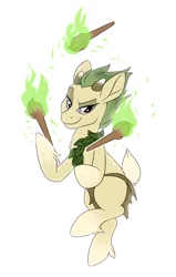 Size: 3176x5000 | Tagged: safe, artist:lostinthetrees, derpibooru import, oc, oc:puck, unofficial characters only, earth pony, pony, deer tail, loincloth, male, simple background, solo, stallion, torch, transparent background