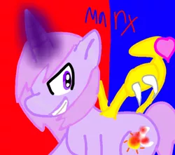 Size: 600x530 | Tagged: safe, artist:xribbon-candyx, derpibooru import, ponified, pony, kirby, marx, solo