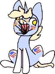 Size: 258x346 | Tagged: safe, artist:nootaz, derpibooru import, oc, oc:nootaz, unofficial characters only, pony, unicorn, 4th of july, :d, american flag, animated, derp, female, gentlemen, holiday, mare, mouth hold, open mouth, simple background, sitting, smiling, solo, sparklers, spread legs, spreading, this will end in tears and/or death, transparent background, wat, wide eyes
