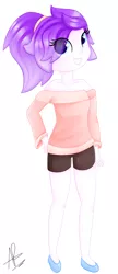 Size: 1121x2600 | Tagged: safe, artist:rivin177, derpibooru import, oc, oc:rivin, unofficial characters only, human, equestria girls, clothes, eye clipping through hair, female, humanized, simple background, solo, sweater, white background