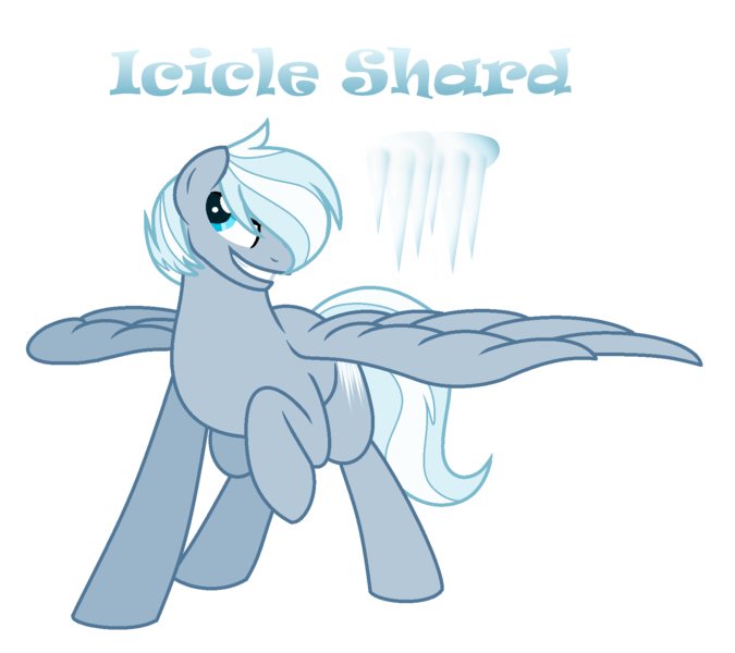 Size: 1664x1480 | Tagged: safe, artist:andy-hazards, derpibooru import, oc, oc:icicle shard, unofficial characters only, pegasus, pony, base used, male, offspring, parent:double diamond, parent:night glider, parents:nightdiamond, raised hoof, simple background, solo, spread wings, stallion, transparent background, wings