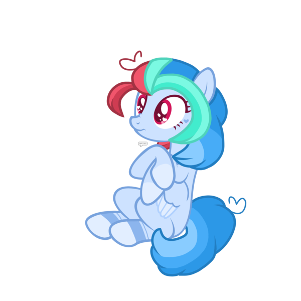 Size: 3000x3000 | Tagged: safe, artist:chococakebabe, derpibooru import, oc, oc:star paste, pegasus, pony, cute, female, heart eyes, high res, mare, show accurate, simple background, sitting, solo, transparent background, wingding eyes