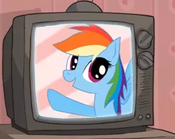 Size: 6500x5174 | Tagged: absurd resolution, artist:brody, derpibooru import, pony cameo, pony reference, rainbow dash, safe, screencap, television, yo mama