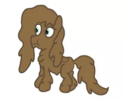 Size: 1000x800 | Tagged: 1000 hours in ms paint, artist:amateur-draw, derpibooru import, downvote bait, fluttershy, ms paint, mud, muddy, safe, simple background, solo, wet and messy