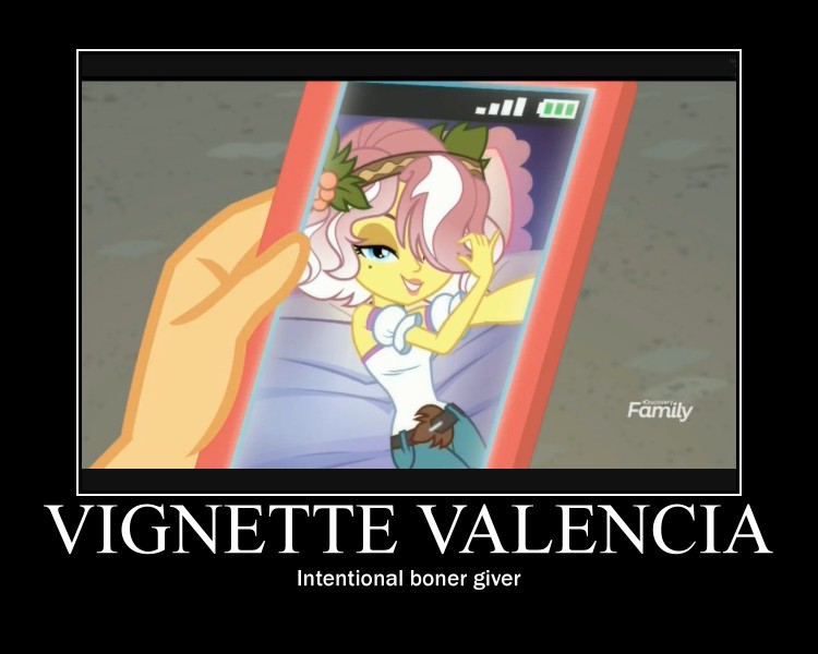 Size: 750x600 | Tagged: suggestive, derpibooru import, edit, edited screencap, screencap, vignette valencia, equestria girls, equestria girls series, rollercoaster of friendship, discovery family logo, motivational poster