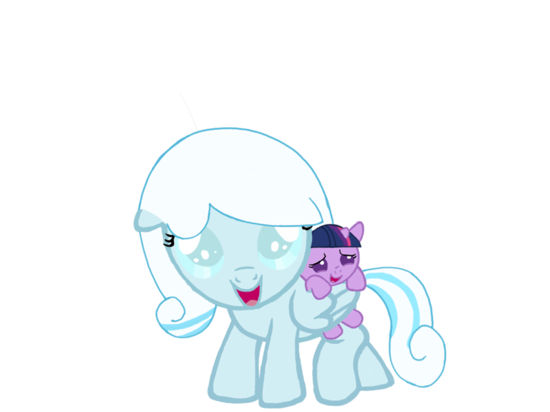 Size: 1024x768 | Tagged: safe, artist:turnaboutart, derpibooru import, twilight sparkle, twilight sparkle (alicorn), oc, oc:snowdrop, alicorn, pegasus, pony, fanfic:luna mother of twilight sparkle, alternate universe, baby, babylight sparkle, baby pony, base used, cute, female, filly, foal, folded wings, holding on, simple background, sisterly love, sisters, snowbetes, transparent background, twiabetes, wing hold