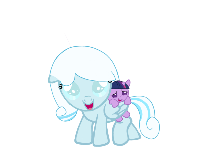 Size: 1024x768 | Tagged: safe, artist:turnaboutart, derpibooru import, twilight sparkle, twilight sparkle (alicorn), oc, oc:snowdrop, alicorn, pegasus, pony, fanfic:luna mother of twilight sparkle, alternate universe, baby, baby pony, babylight sparkle, base used, cute, female, filly, foal, folded wings, holding on, simple background, sisterly love, sisters, snowbetes, transparent background, twiabetes, wing hold