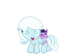 Size: 1024x768 | Tagged: safe, artist:turnaboutart, derpibooru import, twilight sparkle, twilight sparkle (alicorn), oc, oc:snowdrop, alicorn, pegasus, pony, fanfic:luna mother of twilight sparkle, alternate universe, baby, baby pony, babylight sparkle, base used, cute, female, filly, foal, folded wings, holding on, simple background, sisterly love, sisters, snowbetes, transparent background, twiabetes, wing hold