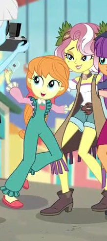 Size: 219x491 | Tagged: safe, derpibooru import, screencap, ginger owlseye, megan williams, photo finish, vignette valencia, equestria girls, equestria girls series, rollercoaster of friendship, background human, cropped, female, g1, g1 to equestria girls, generation leap, smiling