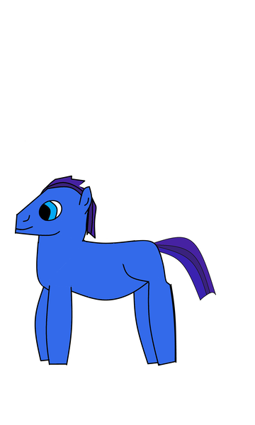 Size: 1715x2856 | Tagged: safe, anonymous artist, derpibooru import, oc, unnamed oc, unofficial characters only, earth pony, pony, blank flank, male, simple background, solo, stallion, white background