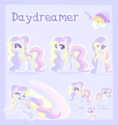 Size: 9000x9500 | Tagged: absurd resolution, artist:dreamyeevee, derpibooru import, oc, oc:daydreamer, reference sheet, safe, solo