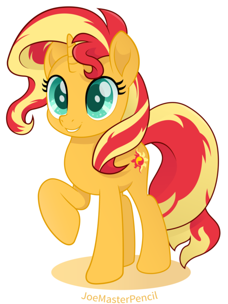 Size: 6692x8900 | Tagged: safe, artist:joemasterpencil, derpibooru import, sunset shimmer, pony, unicorn, absurd resolution, cute, female, mare, movie accurate, raised hoof, shimmerbetes, simple background, smiling, solo, transparent background