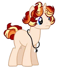 Size: 1299x1539 | Tagged: safe, artist:galarose12, derpibooru import, oc, oc:solar flare, unofficial characters only, pony, unicorn, base used, jewelry, male, necklace, offspring, parent:princess celestia, parent:sunburst, parents:celestiburst, simple background, solo, stallion, transparent background