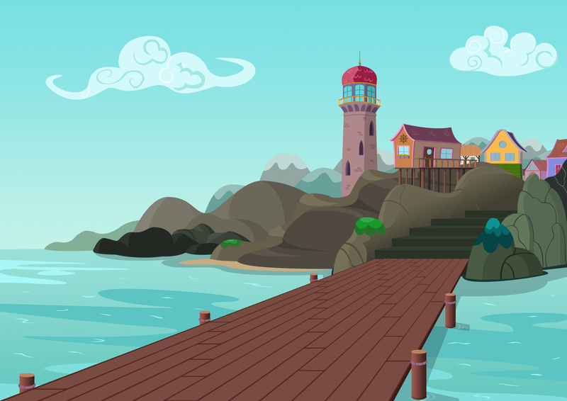 Size: 3508x2480 | Tagged: safe, artist:malte279, derpibooru import, equestria girls, equestria girls series, rollercoaster of friendship, background, coast, free to use, harbor, landing, lighthouse, mostly sunny, no pony, ocean, pier, stock image, stock vector, water