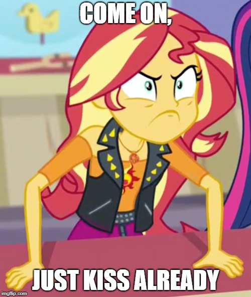 Size: 500x592 | Tagged: safe, derpibooru import, sunset shimmer, equestria girls, equestria girls series, rollercoaster of friendship, angry, image macro, implied lesbian, implied rarijack, implied shipping, meme, shipper on deck, sunset shipper