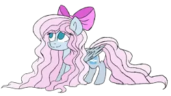 Size: 1024x574 | Tagged: safe, artist:mintoria, derpibooru import, oc, oc:sugar, pegasus, pony, bow, female, hair bow, mare, simple background, solo, transparent background