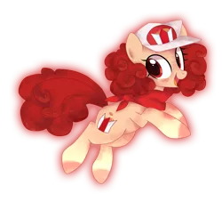 Size: 3300x3000 | Tagged: safe, artist:mirtash, derpibooru import, oc, oc:popcorn, unofficial characters only, earth pony, pony, clothes, female, freckles, hat, looking at you, mare, rcf community, scarf, simple background, solo, transparent background