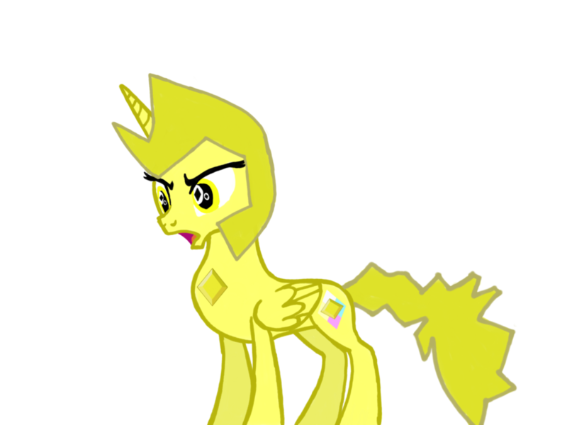 Size: 1024x768 | Tagged: safe, artist:turnaboutart, derpibooru import, ponified, alicorn, pony, base used, female, gem, mare, simple background, solo, steven universe, transparent background, yellow diamond (steven universe)