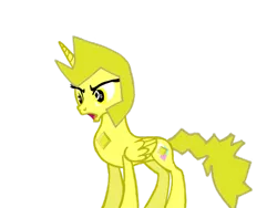Size: 1024x768 | Tagged: safe, artist:turnaboutart, derpibooru import, ponified, alicorn, pony, base used, female, gem, mare, simple background, solo, steven universe, transparent background, yellow diamond (steven universe)