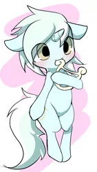 Size: 820x1457 | Tagged: safe, artist:ccc, derpibooru import, lyra heartstrings, pony, unicorn, cute, female, harp, lyre, mare, musical instrument, nom, solo