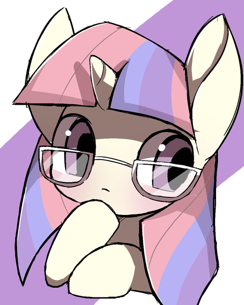 Size: 1030x1287 | Tagged: safe, artist:ccc, derpibooru import, moondancer, pony, unicorn, cute, female, glasses, mare, solo