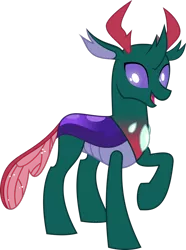 Size: 1024x1374 | Tagged: artist:jhayarr23, changedling, changeling, derpibooru import, pharynx, prince pharynx, safe, simple background, solo, to change a changeling, transparent background