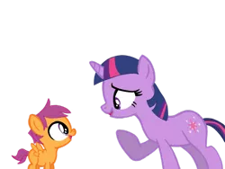 Size: 1024x768 | Tagged: safe, artist:turnaboutart, derpibooru import, scootaloo, twilight sparkle, pegasus, pony, unicorn, fanfic:twilight and skaterloo: mother and son, 5-year-old, adopted offspring, base used, colt, female, male, mama twilight, mare, mother and son, rule 63, scooteroll, simple background, transparent background, younger