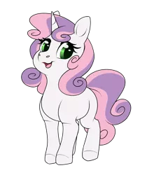 Size: 2573x3070 | Tagged: safe, artist:honiibree, derpibooru import, sweetie belle, pony, unicorn, female, filly, simple background, smiling, solo, transparent background