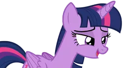 Size: 4328x2400 | Tagged: safe, artist:andoanimalia, derpibooru import, twilight sparkle, twilight sparkle (alicorn), alicorn, pony, horse play, female, lidded eyes, mare, simple background, smiling, solo, transparent background, vector