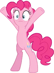 Size: 6305x8382 | Tagged: safe, artist:famousmari5, derpibooru import, pinkie pie, earth pony, pony, the mean 6, absurd resolution, bipedal, female, mare, simple background, solo, transparent background, vector, x pose