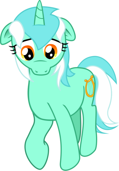 Size: 633x905 | Tagged: safe, artist:malte279, derpibooru import, lyra heartstrings, pony, unicorn, female, free to use, mare, sad, simple background, three quarter view, transparent background, vector