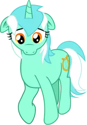 Size: 633x905 | Tagged: safe, artist:malte279, derpibooru import, lyra heartstrings, pony, unicorn, female, free to use, mare, sad, simple background, three quarter view, transparent background, vector