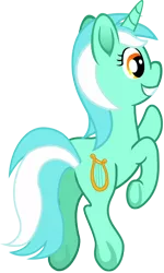 Size: 462x771 | Tagged: safe, artist:malte279, derpibooru import, lyra heartstrings, pony, unicorn, enthusiastic, female, free to use, mare, rear, simple background, smiling, solo, three quarter view, transparent background, vector