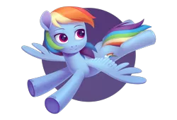 Size: 2500x1700 | Tagged: safe, artist:furuwaru, derpibooru import, rainbow dash, pegasus, pony, female, flying, mare, simple background, solo, transparent background