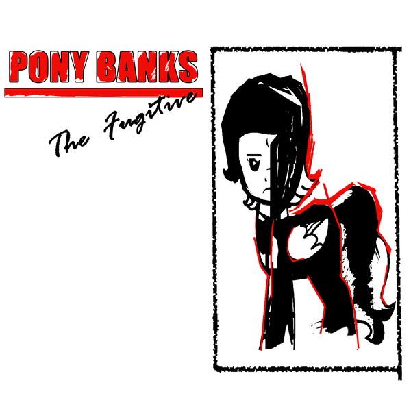 Size: 1400x1400 | Tagged: safe, alternate version, artist:grapefruitface1, derpibooru import, oc, oc:pony banks, ponified, pony, album cover, ponified album cover, solo, the fugitive, tony banks, update