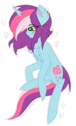 Size: 532x881 | Tagged: safe, artist:electricaldragon, derpibooru import, oc, oc:rainbow kitty, unofficial characters only, pony, unicorn, chest fluff, female, mare, simple background, solo, transparent background