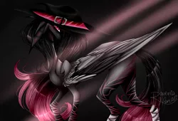 Size: 2997x2041 | Tagged: safe, artist:ravenia-morelli, derpibooru import, oc, oc:serana, pony, hat, witch hat