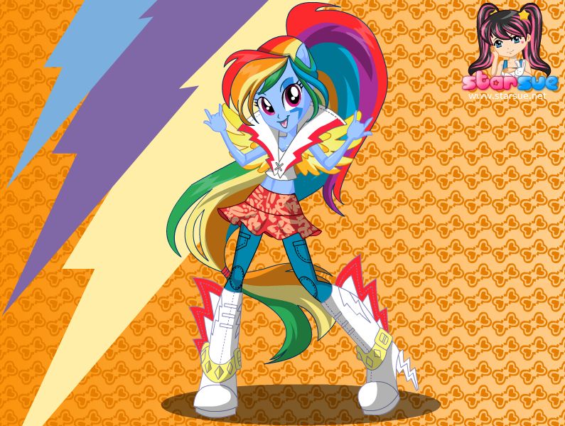 Size: 795x599 | Tagged: safe, artist:user15432, derpibooru import, rainbow dash, equestria girls, rainbow rocks, clothes, dressup, dressup game, equestria girls rainbow rocks, female, hasbro, hasbro studios, midriff, ponied up, pony ears, rainbow hair, rock and roll, shoes, starsue, winged humanization, wings