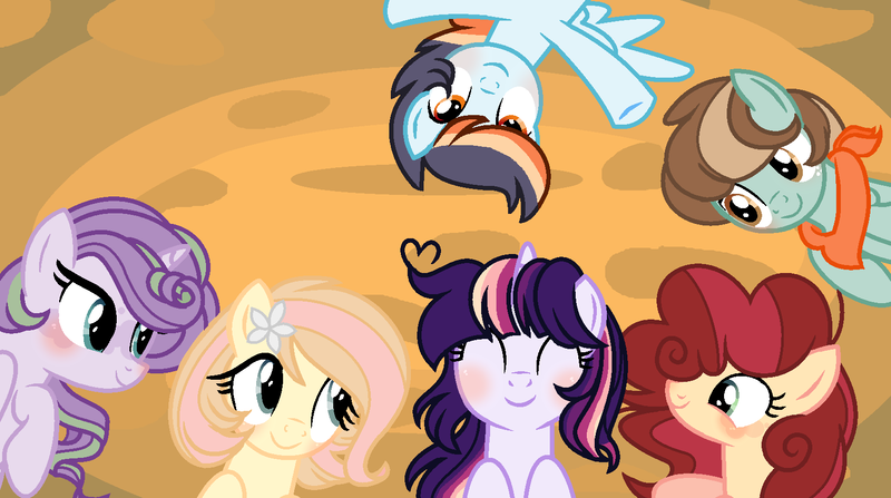 Size: 1596x892 | Tagged: safe, artist:moon-rose-rosie, derpibooru import, oc, oc:celestial moon, oc:chocolate sprinkles, oc:crystal flame, oc:golden apple, oc:magnolia, oc:shining ray, unofficial characters only, dracony, hybrid, pegasus, pony, female, interspecies offspring, magical lesbian spawn, male, mare, offspring, parent:applejack, parent:bulk biceps, parent:caramel, parent:cheese sandwich, parent:fluttershy, parent:pinkie pie, parent:rainbow dash, parent:rarity, parent:soarin', parent:spike, parent:spitfire, parent:twilight sparkle, parents:carajack, parents:cheesepie, parents:flutterbulk, parents:soarinfire, parents:sparity, parents:twidash, stallion