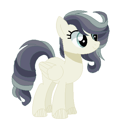 Size: 400x416 | Tagged: safe, artist:6-fingers-lover, derpibooru import, oc, unofficial characters only, pegasus, pony, female, folded wings, magical lesbian spawn, mare, offspring, parent:coloratura, parent:daring do, simple background, solo, transparent background