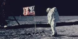 Size: 628x314 | Tagged: american flag, apollo 11, artist:judhudson, astronaut, clothes, cosplay, costume, derpibooru import, edit, fursuit, human, irl, irl human, moon, photo, safe, trixie, united states, when you see it