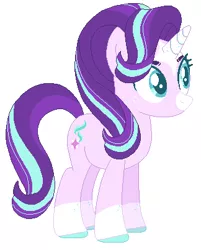 Size: 324x403 | Tagged: safe, artist:s1nb0y, derpibooru import, starlight glimmer, pony, alternate design, base used, coat markings, simple background, solo, white background