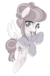 Size: 1024x1552 | Tagged: safe, artist:mintoria, derpibooru import, oc, oc:misty, pegasus, pony, clothes, female, mare, simple background, solo, sweater, transparent background
