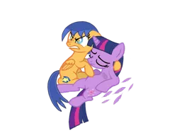 Size: 1024x768 | Tagged: safe, artist:turnaboutart, derpibooru import, flash sentry, twilight sparkle, twilight sparkle (alicorn), alicorn, pegasus, pony, angry, base used, bruised, feather, female, flare warden, flashlight, furious, half r63 shipping, lesbian, male, rule 63, shipping, simple background, straight, transparent background, twiwarden