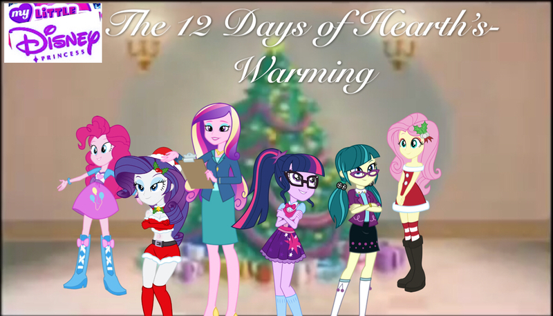 Size: 1187x680 | Tagged: safe, artist:bluse, artist:smochdar, derpibooru import, fluttershy, juniper montage, pinkie pie, princess cadance, rarity, sci-twi, twilight sparkle, equestria girls, christmas, dean cadance, holiday, image, jpeg